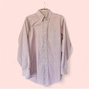 Quiet Lux Brooks Brothers Dress Shirt Men’s 15.5-33 Non-Iron Cotton Preppy